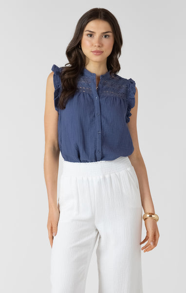 BLOUSE DEX "TEXTURE" BLUE (2723512)