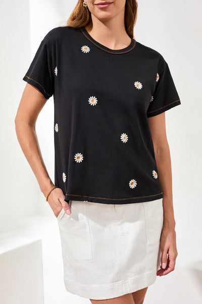 CHANDAIL TRIBAL "FLEURS BRODERIE" BLACK (30430)