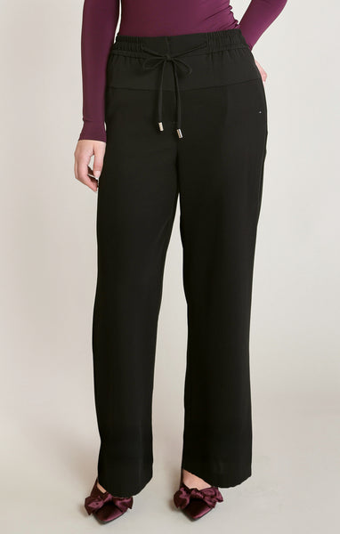 PANTALON DEX "SATIN WIDE LEG" BLACK (2822709)