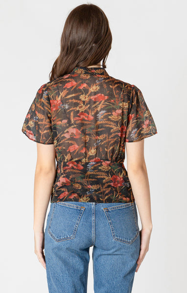 BLOUSE BLACK TAPE "AUTUMN BLOOM" (2623700)