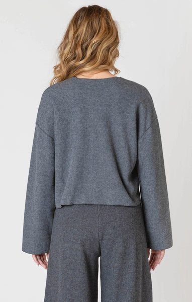 CARDIGAN ROOM 34 "DOUCEUR" CHARCOAL (2624041)