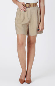 SHORT ROOM 34 "BELT" CAMEL (2522762)