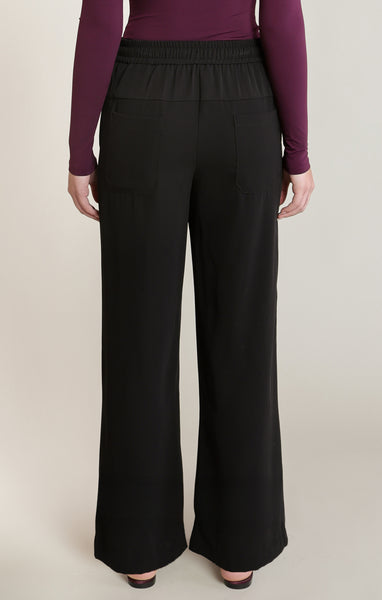 PANTALON DEX "SATIN WIDE LEG" BLACK (2822709)