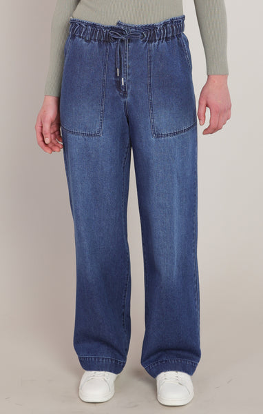 JEANS DEX "WIDE LEG DENIM" WASHED INDIGO (2825252)