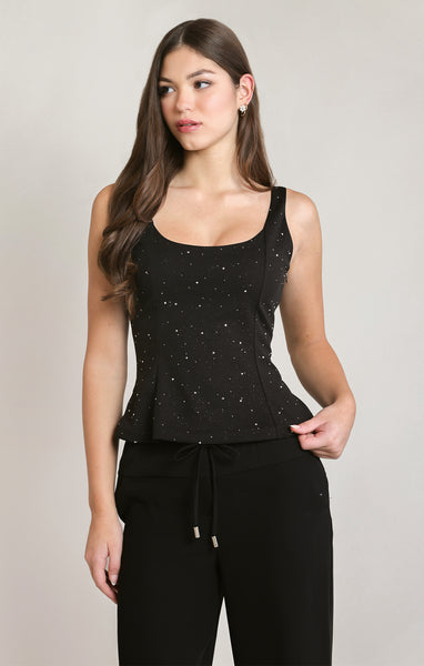 CAMISOLE DEX "EMBELLISHED TOP" BLACK (2824005)