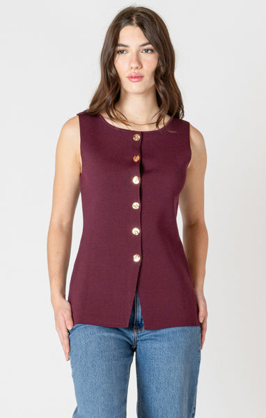 CAMISOLE BLACK TAPE "BUTTON" BURGUNDY (2627023)