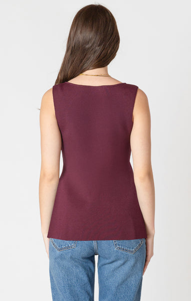 CAMISOLE BLACK TAPE "BUTTON" BURGUNDY (2627023)