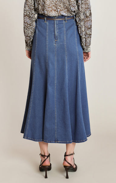 JUPE BLACK TAPE "DENIM SKIRT"MID BLUE WASH (2825254)