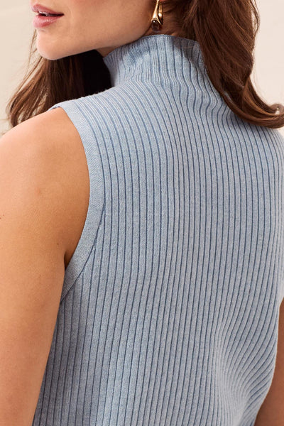 CAMISOLE TRIBAL "RIB" FOG (31240)