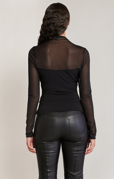 CHANDAIL DEX "SHEER COWL TOP" BLACK (2824021)