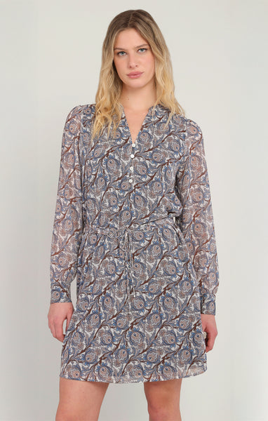 ROBE DEX "BLUE & BROWN PAISLEY" (2822501)