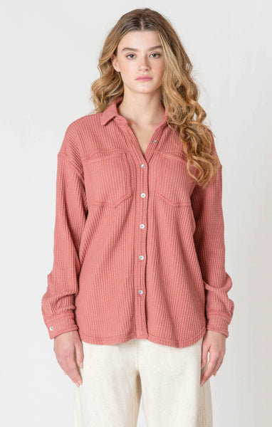 CHEMISE ROOM 34 "WAFFLE" OLD PINK (2624006)