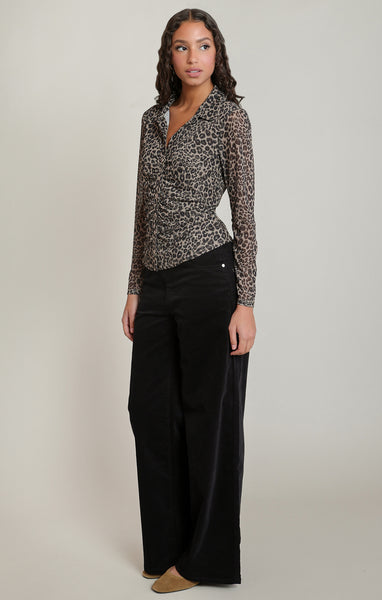 BLOUSE DEX "LEOPARD MESH" (2824022)