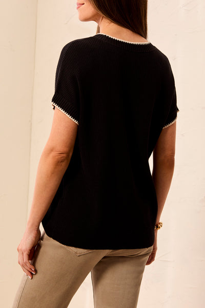 CHANDAIL TRIBAL "RIB" BLACK (32030)