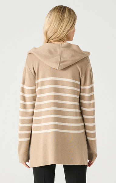 VESTE LONGUE BLACK TAPE ''REVERSIBLE'' CAMEL & OAT STRIPE (2427257)