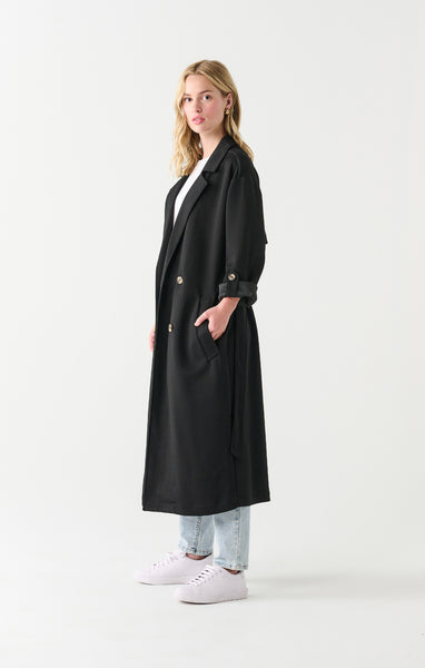 MANTEAU DEX "TRENCH" BLACK