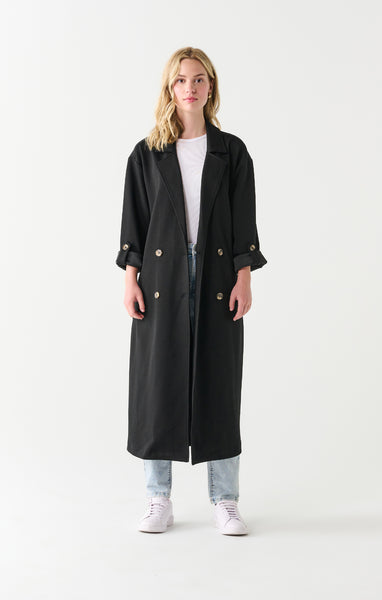 MANTEAU DEX "TRENCH" BLACK