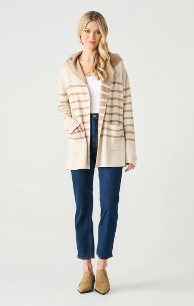 VESTE LONGUE BLACK TAPE ''REVERSIBLE'' CAMEL & OAT STRIPE (2427257)