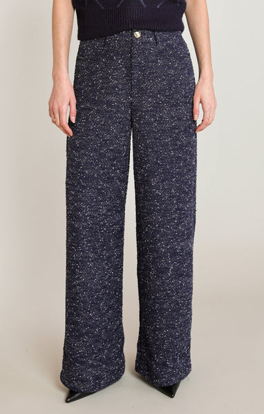 PANTALON BLACK TAPE "BOUCLE NAVY" (2822209)