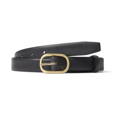 CEINTURE ECO7 "MEL" CUIR VÉRITABLE BLACK