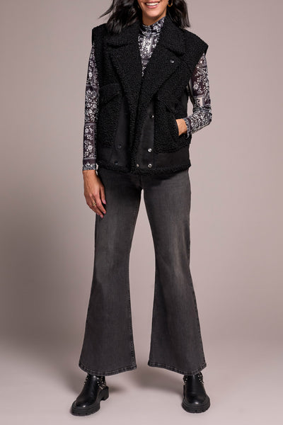 VESTE TRIBAL "SHERPA" BLACK (56330)