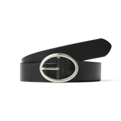 CEINTURE ECO7 "COCO" CUIR VÉRITABLE BLACK