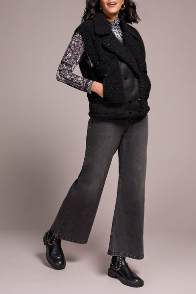 VESTE TRIBAL "SHERPA" BLACK (56330)