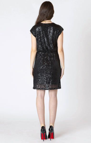 ROBE DEX "SEQUIN" BLACK (2622018)