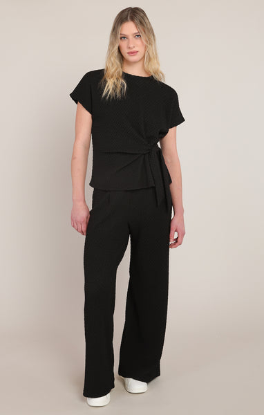 PANTALON ROOM 34 "BLACK TEXTURE" (2822204)