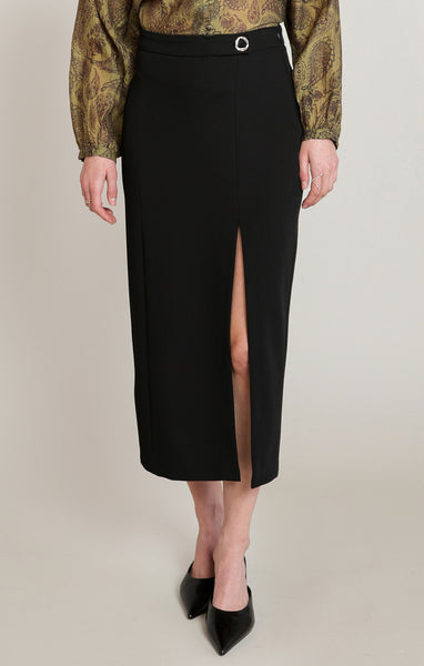 JUPE BLACK TAPE "PENCIL SLIT SKIRT" BLACK (2822213)