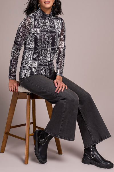 CHANDAIL TRIBAL "MESH" BLACK & WHITE (56210)