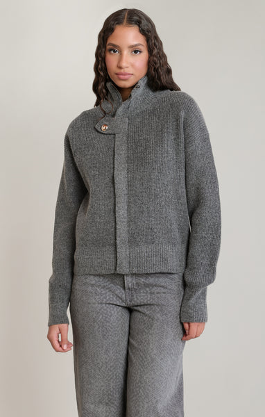 VESTE DEX "ZIP-UP" DARK GREY MELANGE (2827270)