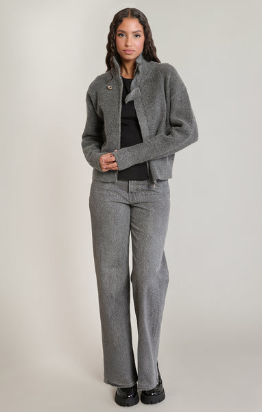 VESTE DEX "ZIP-UP" DARK GREY MELANGE (2827270)
