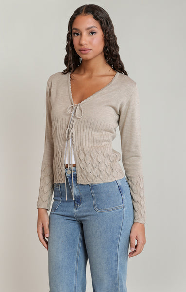 CARDIGAN DEX "TRICOT OATMEAL" (2827264)