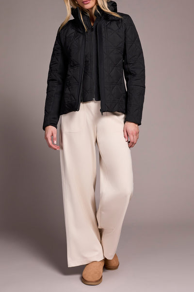 MANTEAU TRIBAL "PUFFER" BLACK (23530)