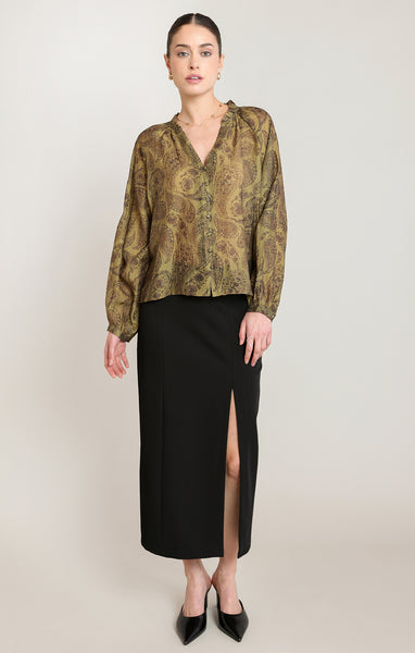 JUPE BLACK TAPE "PENCIL SLIT SKIRT" BLACK (2822213)
