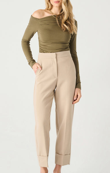 PANTALON BLACK TAPE ''CUFFED STRAIGHT'' LIGHT TAUPE (2422707)