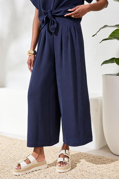 PANTALON TRIBAL "FLOWY CROP" NAUTICAL (61460)