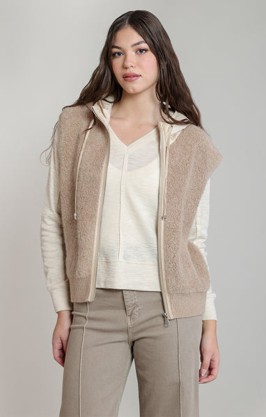 VESTE DEX "HOODED BEIGE" (2827752)