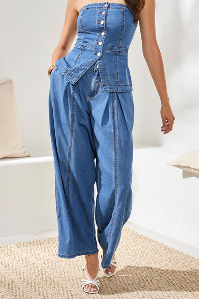 JEANS TRIBAL "BROOKE WIDE" AMALFICOAST (6079O)