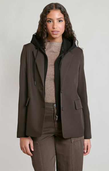 BLAZER DEX "HOODED BLACK & BROWN" (2829511)