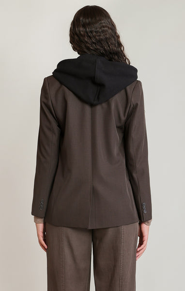 BLAZER DEX "HOODED BLACK & BROWN" (2829511)