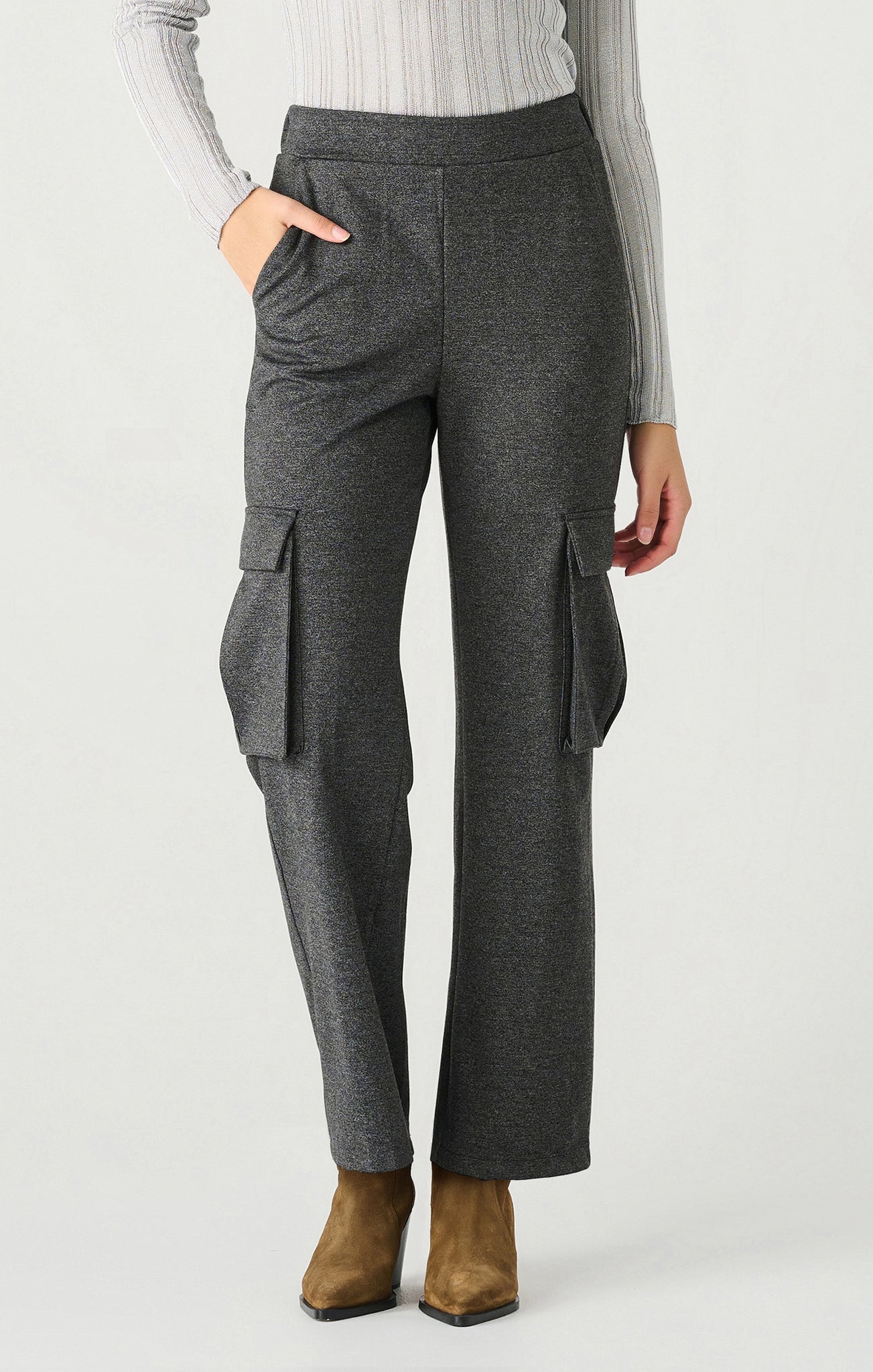 PANTALON DEX "PULL-ON & CARGO" CHARCOAL HEATHER (2422205)