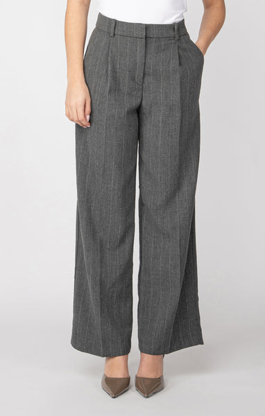 PANTALON BLACK TAPE ''WIDE TROUSER'' GREY PIN STRIPE (2422718)