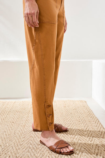 PANTALON TRIBAL "BOUTONS" CHESTNUT (3063O)