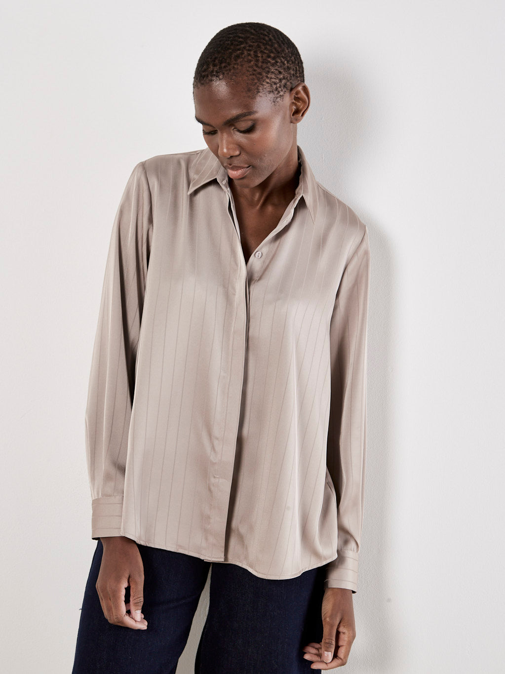 CHEMISE APRICOT "SATIN" STONE (X118243)