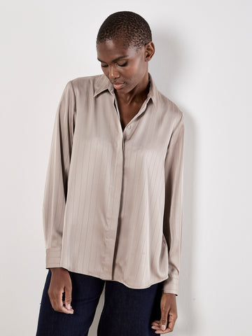 CHEMISE APRICOT "SATIN" STONE (X118243)