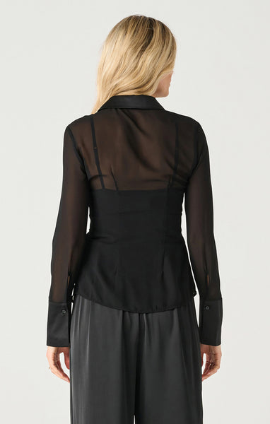 CHEMISE BLACK TAPE ''SHEER'' BLACK (2423716)