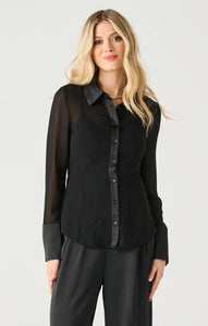 CHEMISE BLACK TAPE ''SHEER'' BLACK (2423716)