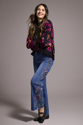 JEANS TRIBAL "BROOKE BRODERIES" BLUEDUSK (59580)